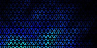 Dark BLUE vector background with polygonal style.