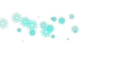 Light Green vector texture with memphis shapes.