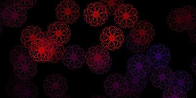 Dark Blue, Red vector texture with memphis shapes.