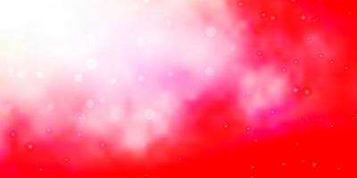 Light Red vector layout with bright stars.