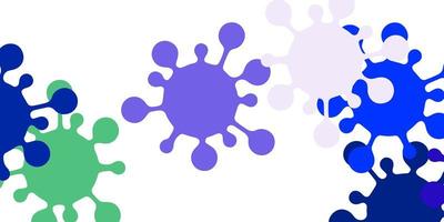 Light multicolor vector texture with disease symbols.