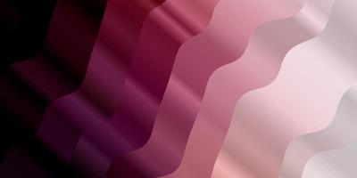Light Pink vector backdrop with curves.