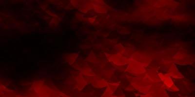 Dark Red vector layout with rectangles, triangles.