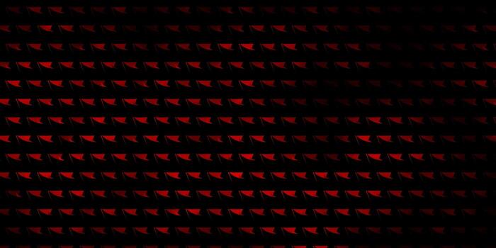Dark Red vector backdrop with lines, triangles.