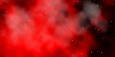 Dark Red vector layout with bright stars.