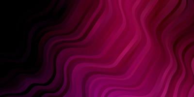 Dark Purple, Pink vector pattern with curves.