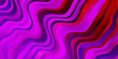 Light Pink, Red vector backdrop with bent lines.