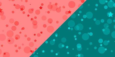 Vector background with circles, stars.