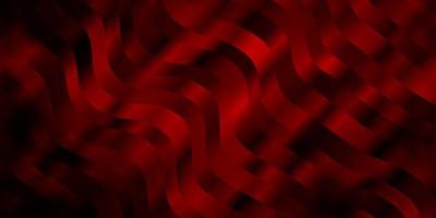 Dark Red vector pattern with curved lines.