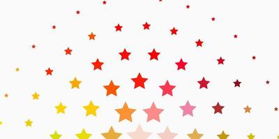 Light Multicolor vector pattern with abstract stars.