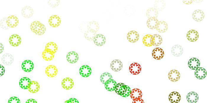 Light green, yellow vector texture with disks.