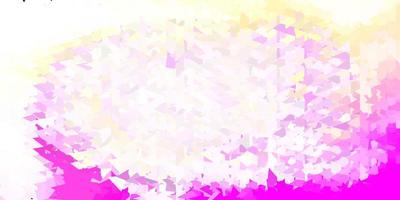 Light pink, yellow vector gradient polygon wallpaper.