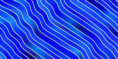 patrón de vector azul claro con líneas torcidas