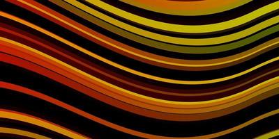 Dark Multicolor vector background with curves.