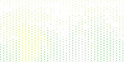 Light green, yellow vector pattern with spheres.