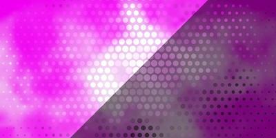 Light Pink vector backdrop with circles.