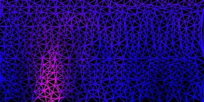 Dark blue, red vector abstract triangle texture.