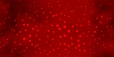 Dark Red vector layout with bright stars.