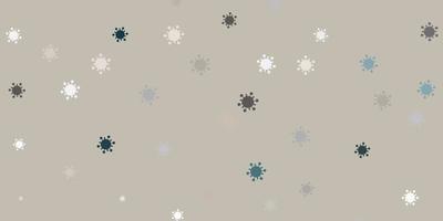 Light gray vector background with covid-19 symbols