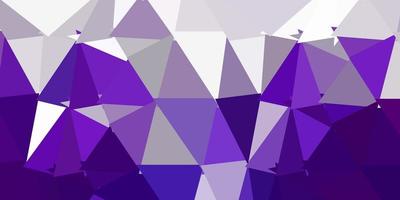 Dark purple vector triangle mosaic backdrop.