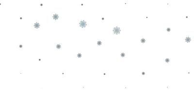 patrón de doodle de vector gris claro con flores.