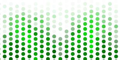 Light green vector layout with circle shapes.