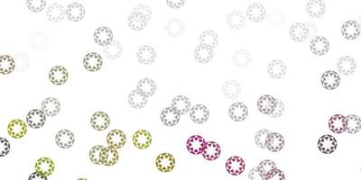 Light gray vector background with bubbles.