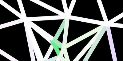 Light pink, green vector triangle mosaic pattern.