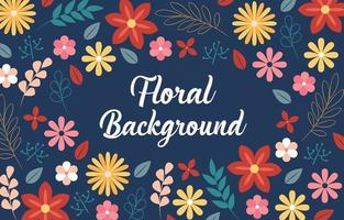 polvo tropical floral vector