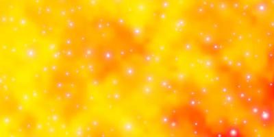 Light Yellow vector template with neon stars.