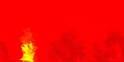 Dark red, yellow vector abstract triangle template.