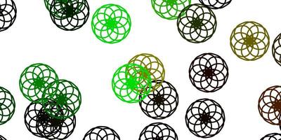 Light Green vector pattern with spheres