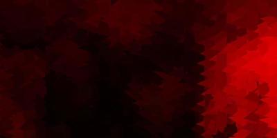 Dark red vector abstract triangle template.