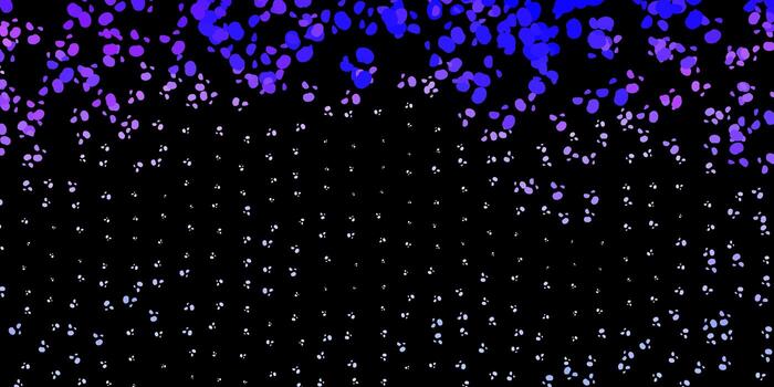 Dark purple vector background with random forms.