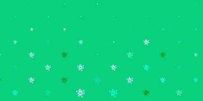 Light green vector pattern with coronavirus elements.