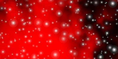 Dark Red vector layout with bright stars.