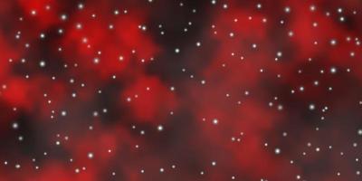 Dark Red vector layout with bright stars