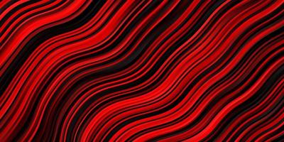 Dark Red vector background with wry lines.