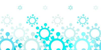 Light BLUE vector texture with disease symbols.