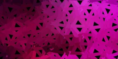 Dark pink vector poly triangle template.