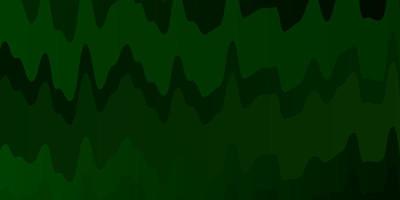 Light Green vector background with bent lines.