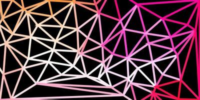 Light pink vector abstract triangle texture.