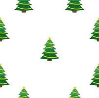 Christmas tree seamless pattern background vector