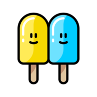 Double ice cream icon design vector