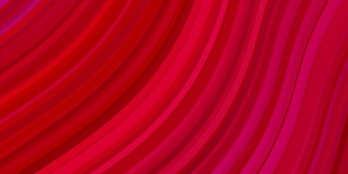 Light Red vector pattern with curves.