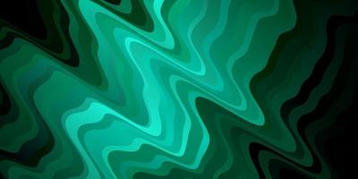 Dark Green vector template with wry lines.