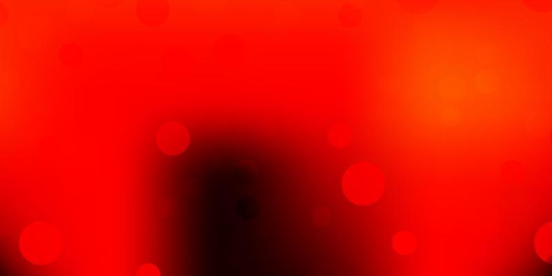 Dark red, yellow vector background with random forms.