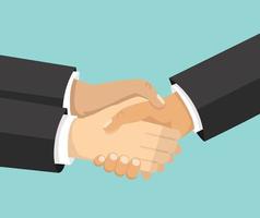 businessman shaking hands symbol of successful deal concept vector