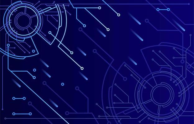 Dark Blue Techno Background