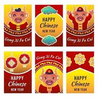 Chinese new year card collections